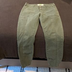 Anthropologie jeans, olive color